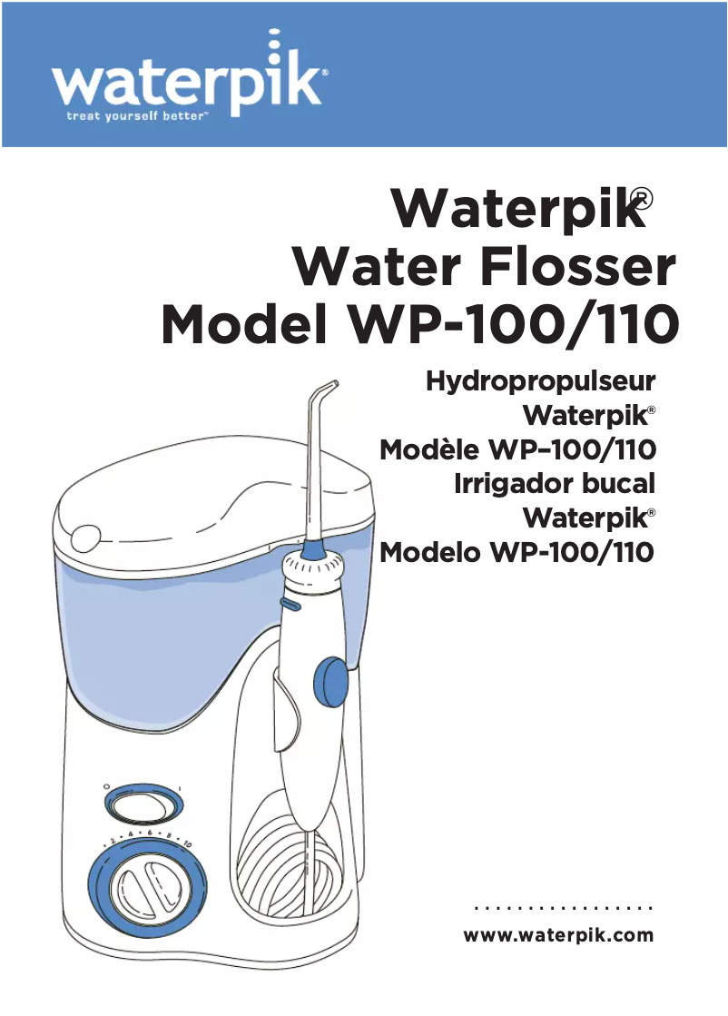 Page 1 de la notice Manuel utilisateur Waterpik WP-110