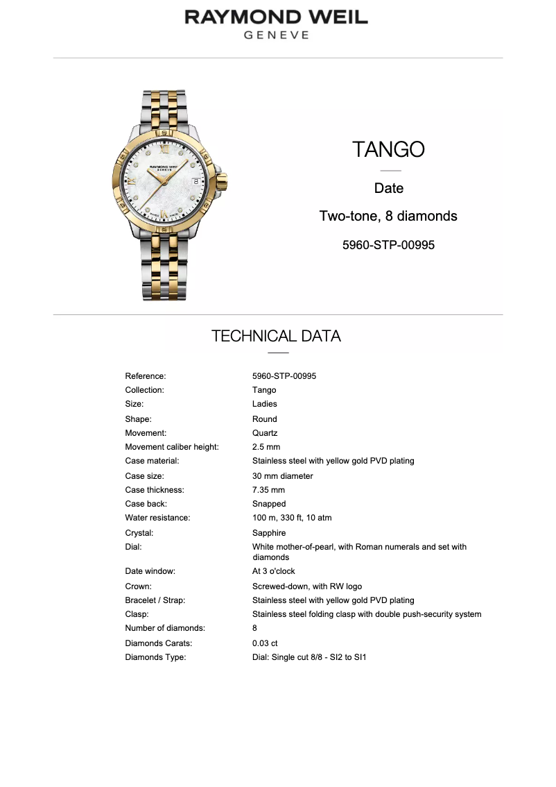 Image de la première page du manuel de l'appareil Tango 5960-SPS-00995