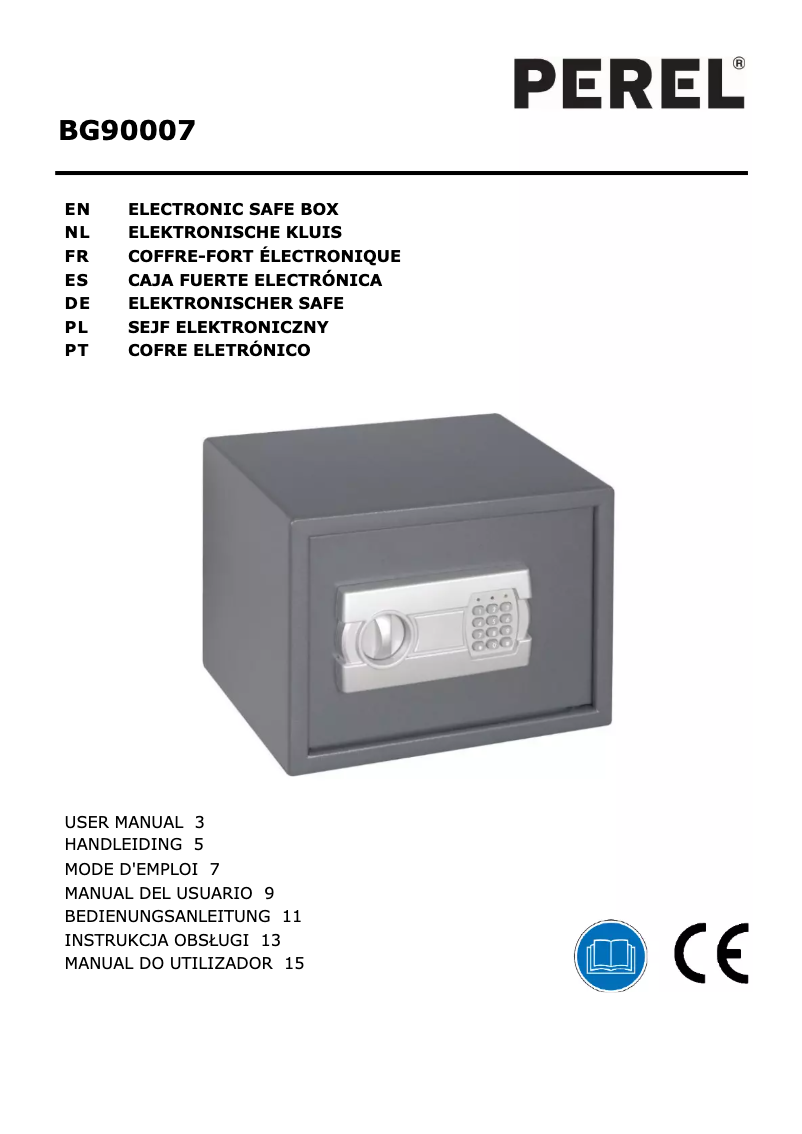 Image de la première page du manuel de l'appareil BG90007