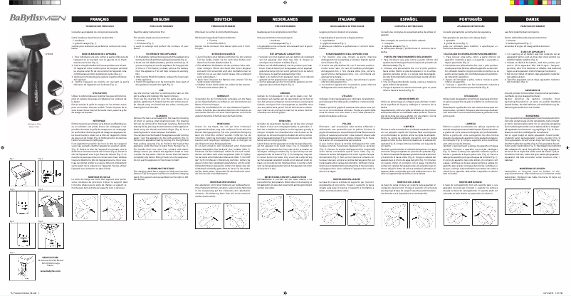 Page 1 de la notice Manuel utilisateur BaByliss SH500E