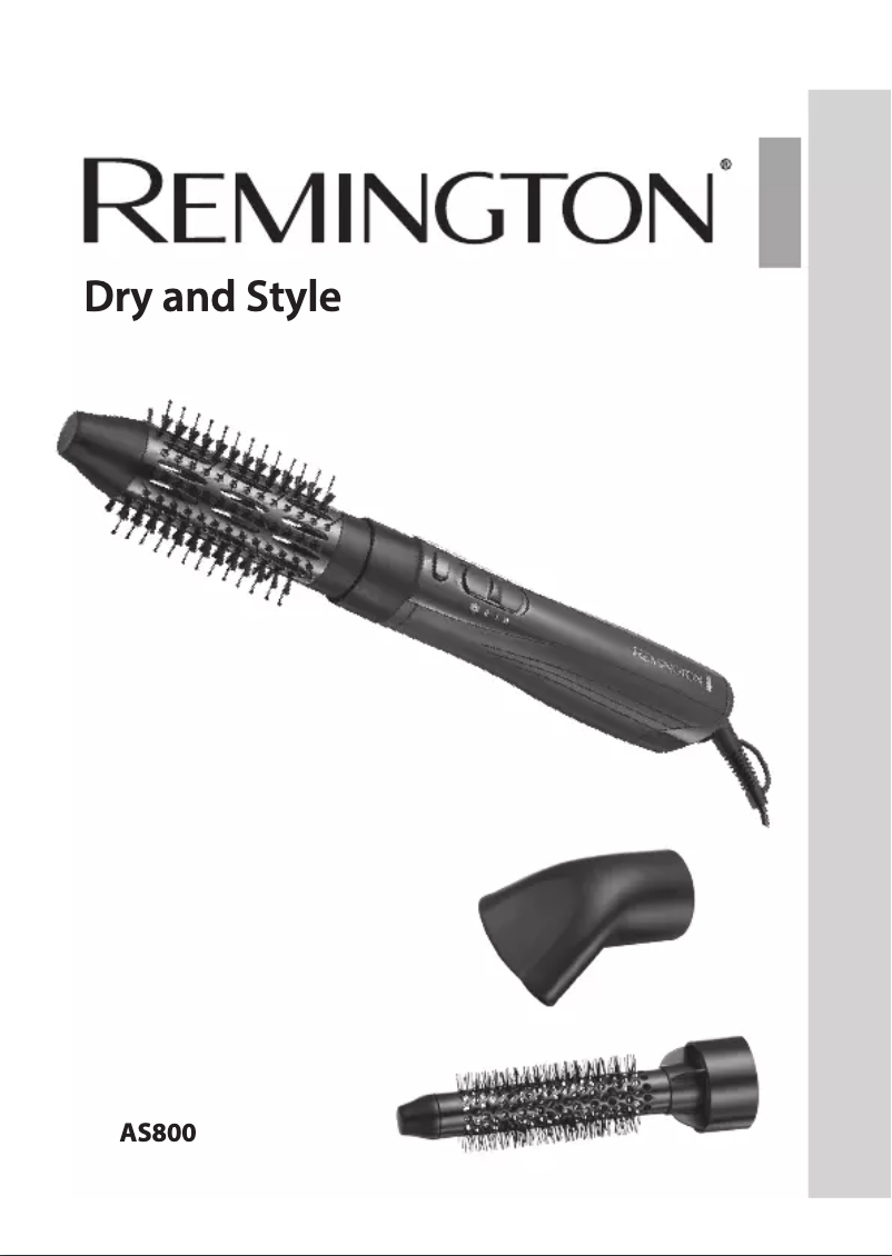 Page 1 de la notice Manuel utilisateur Remington Dry & Style AS800