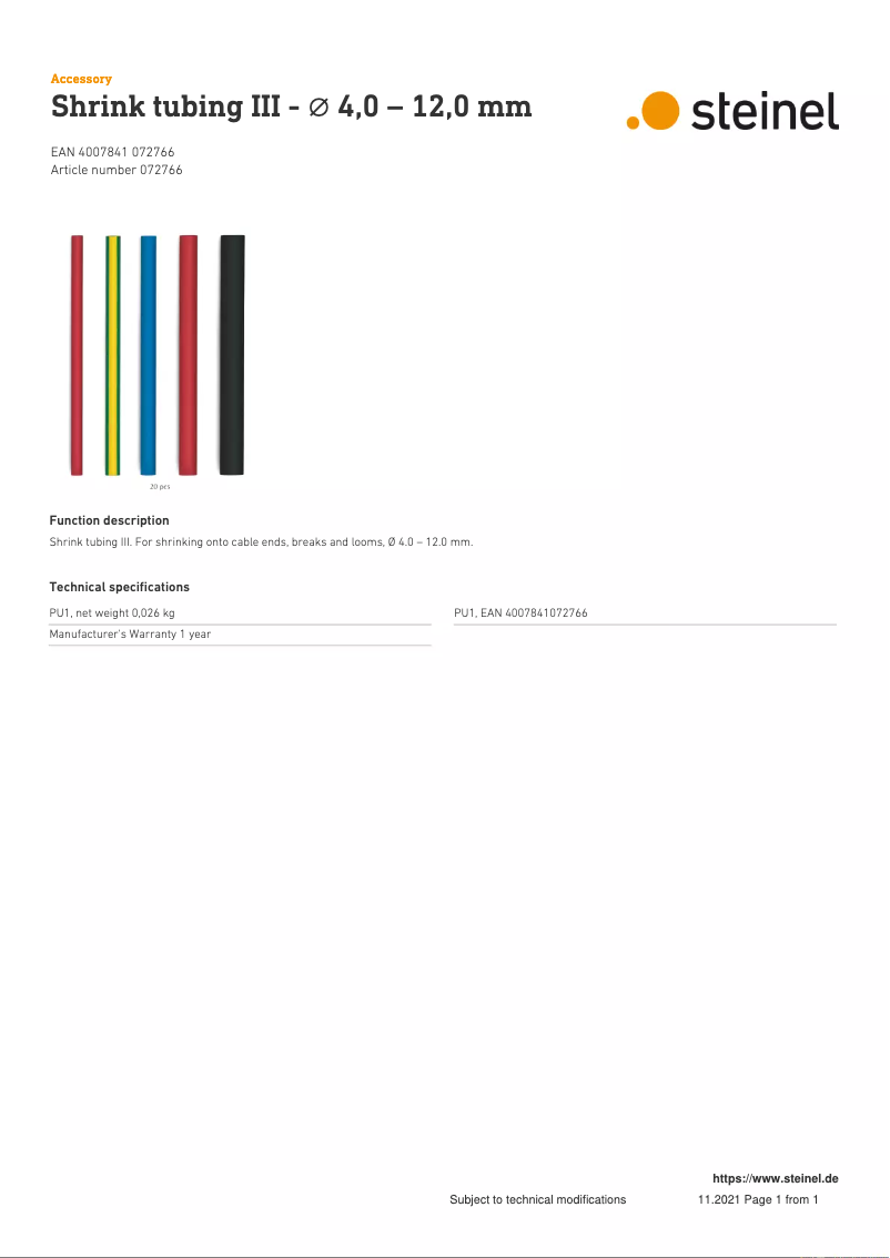 Página 1 del manual Manual de usuario Steinel Krimpkous III