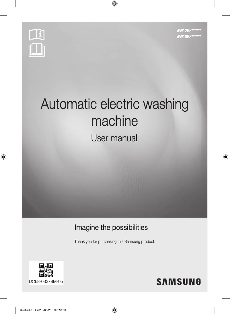 Image de la première page du manuel de l'appareil WW10H8420EWH