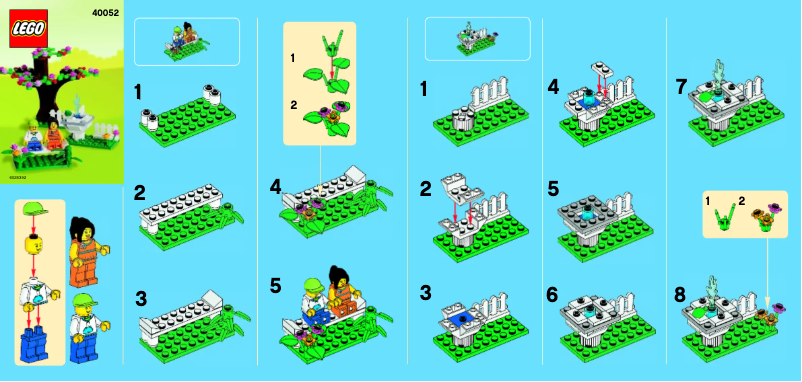 Page 1 de la notice Manuel utilisateur Lego Springtime Scene