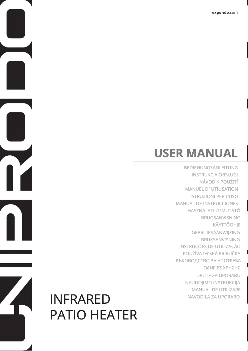 Page 1 de la notice Manuel utilisateur Uniprodo UNI_EH_01