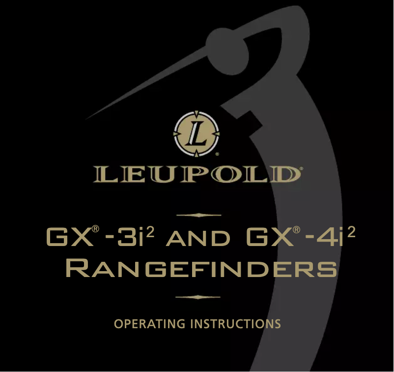 Page n°1 - Manuel utilisateur Leupold GX-3i