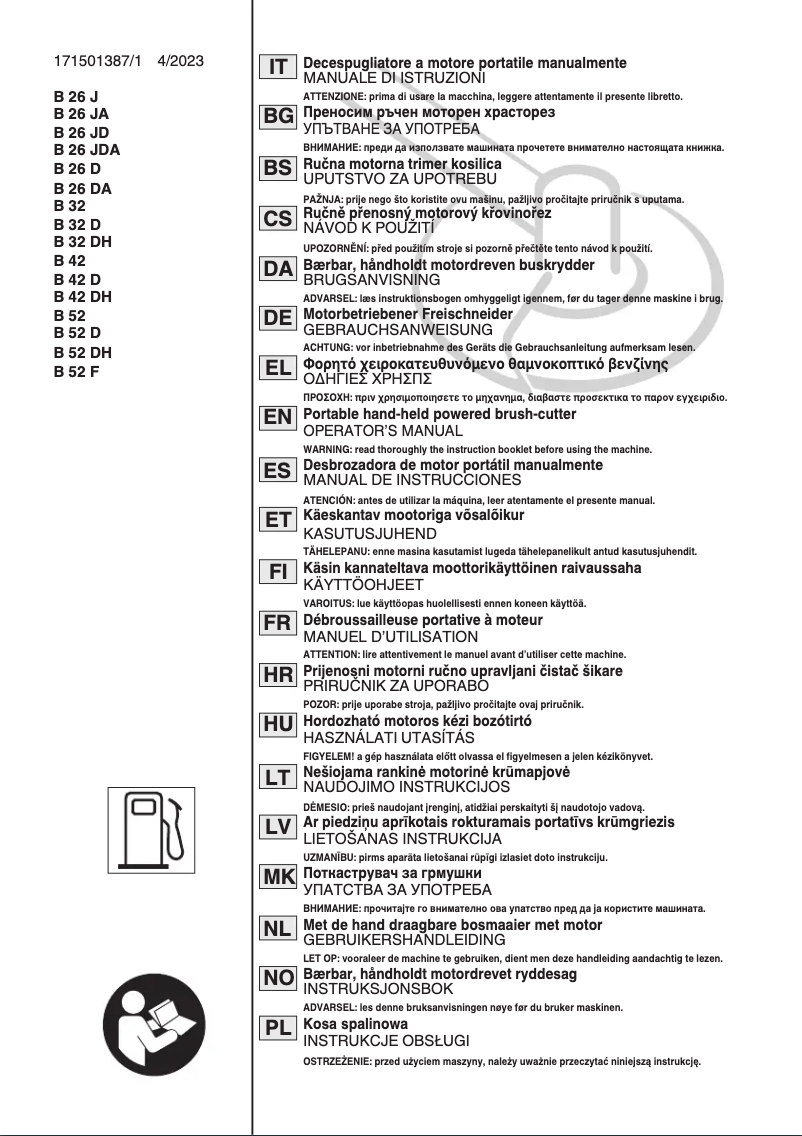 Image de la première page du manuel de l'appareil BC 535 B
