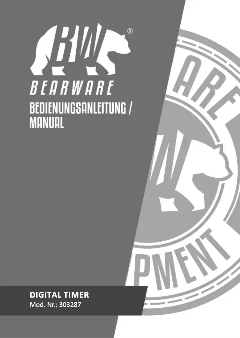 Page 1 de la notice Manuel utilisateur Bearware 303287