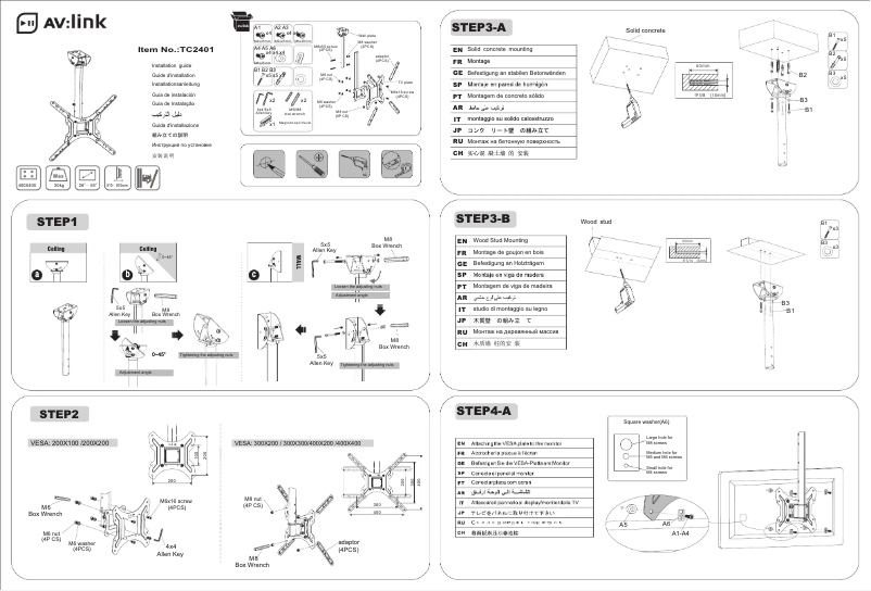 Page 1 de la notice Manuel utilisateur AV:link TC2401
