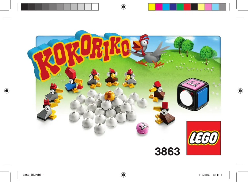 Page n°1 - Manuel utilisateur Lego Kokoriko 3863