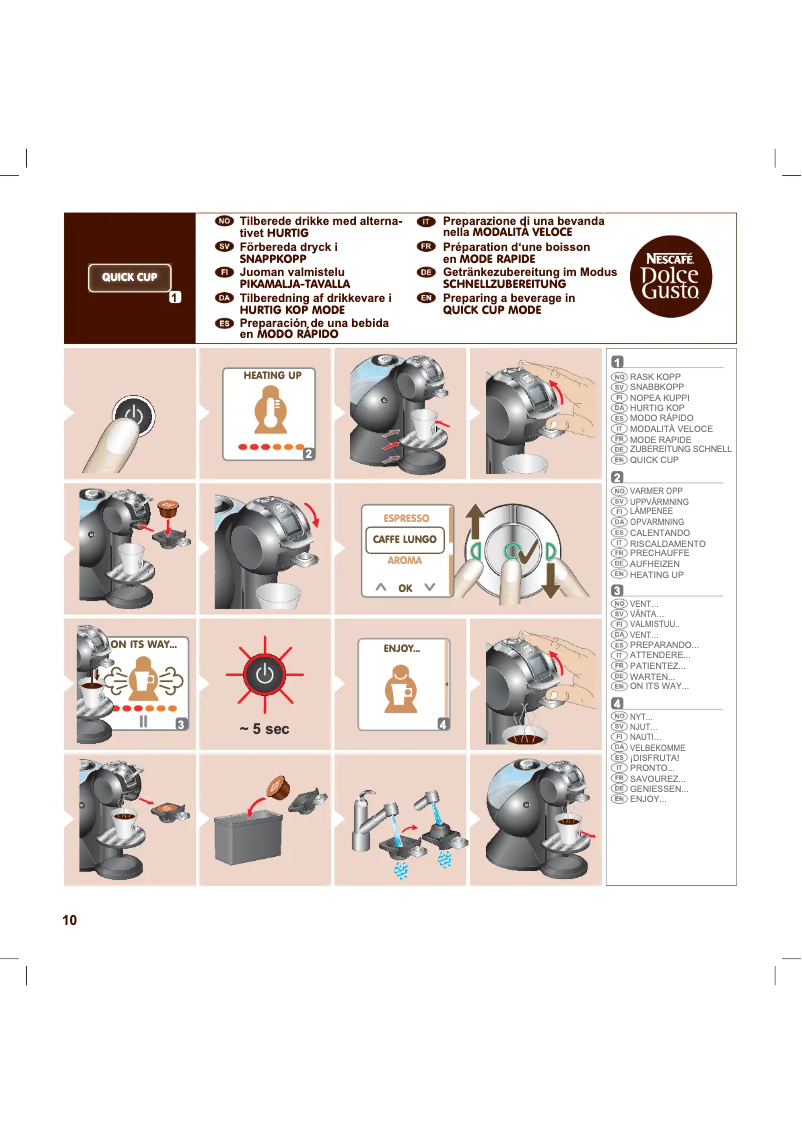Page n°1 - Manuel utilisateur DeLonghi Creativa EDG 706