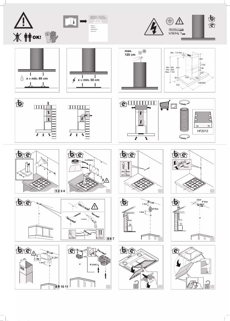 Page n°1 - Guide d'installation Pelgrim BSK962RVS