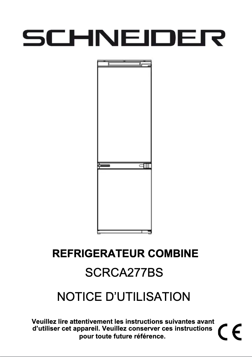 Image de la première page du manuel de l'appareil SCRCA277BS