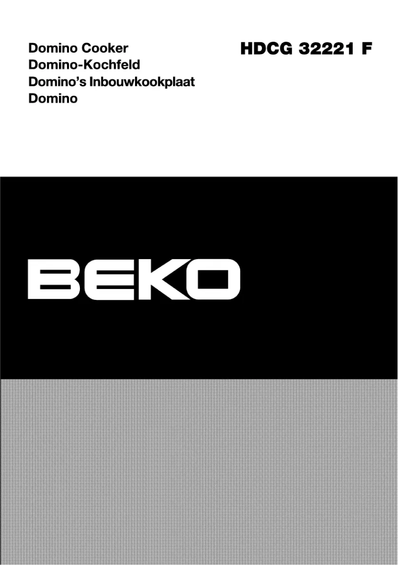 Page 1 de la notice Manuel utilisateur Beko HDCG 32221 F