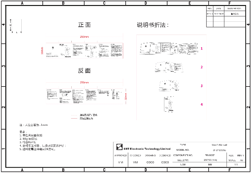 Image de la première page du manuel de l'appareil SHB1633