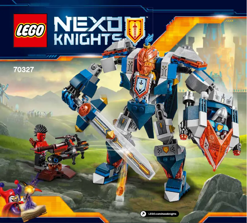 Image de la première page du manuel de l'appareil Nexo Knights 70327