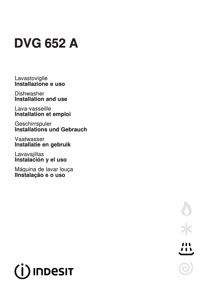 Image de la première page du manuel de l'appareil DVG 652 A IX