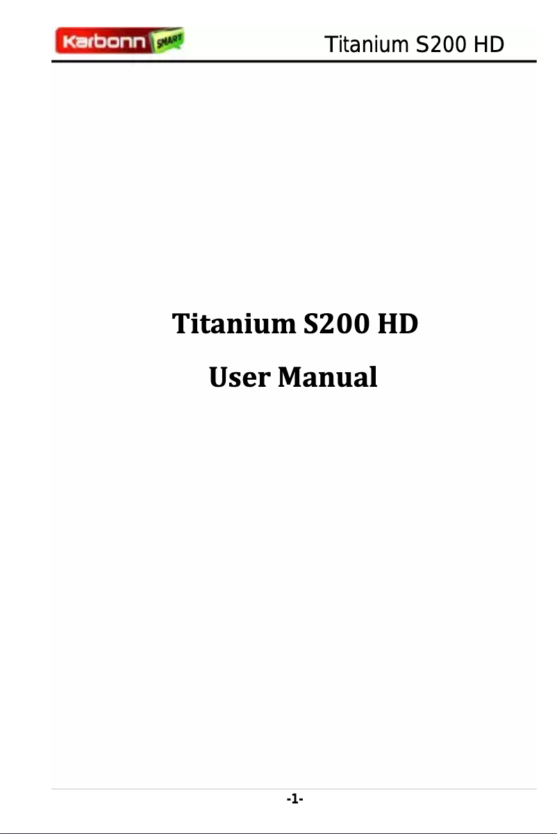 Page 1 de la notice Manuel utilisateur Karbonn Titanium S200 HD