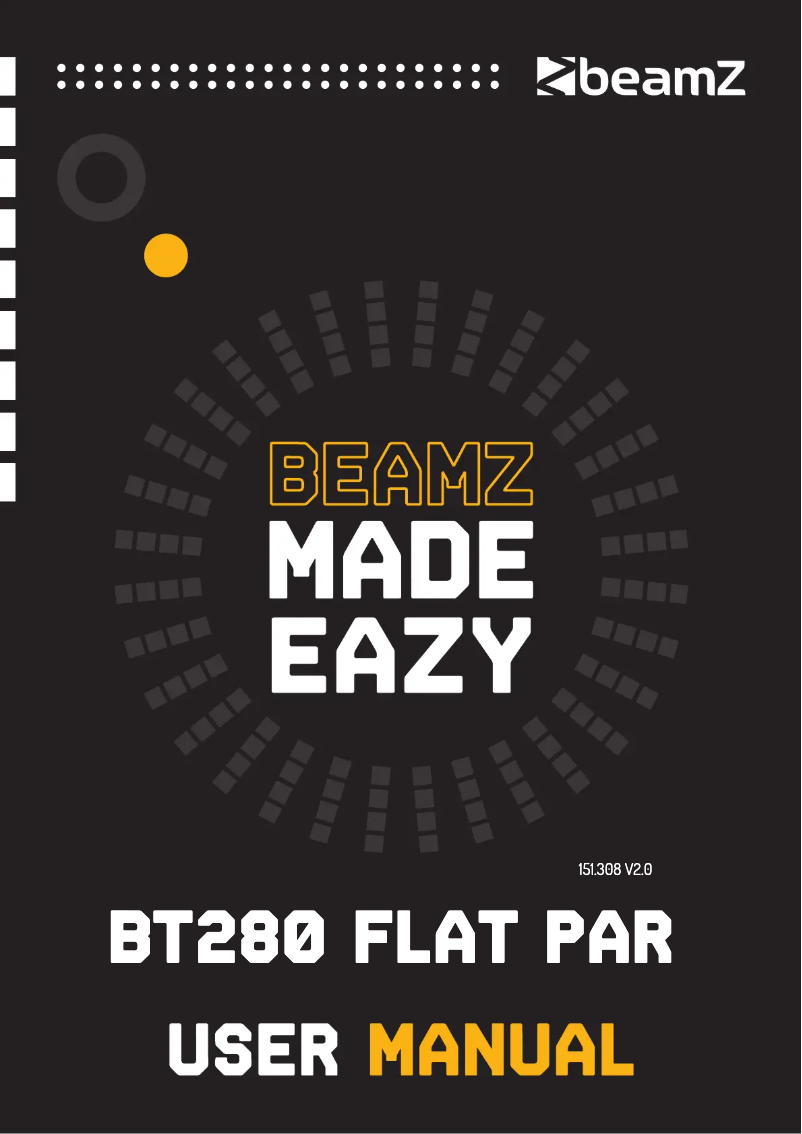 Página 1 del manual Manual de usuario BeamZ BT300 FlatPAR 151.310