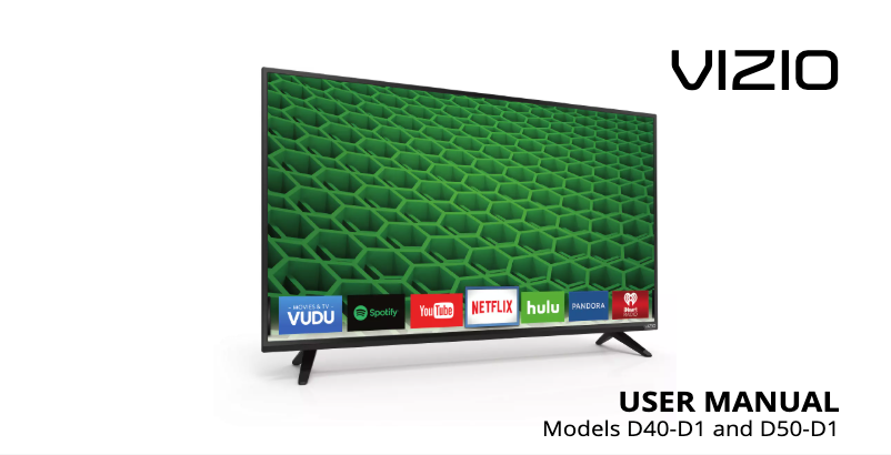 Page n°1 - Manuel utilisateur VIZIO D50-D1