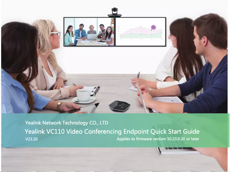 Page 1 de la notice Guide de démarrage rapide Yealink VC110