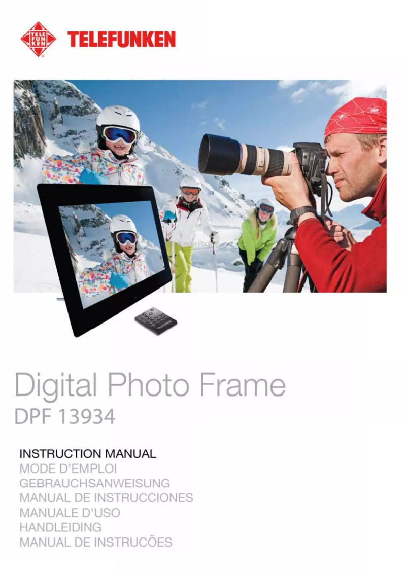 Page 1 de la notice Manuel utilisateur Telefunken DPF 13934