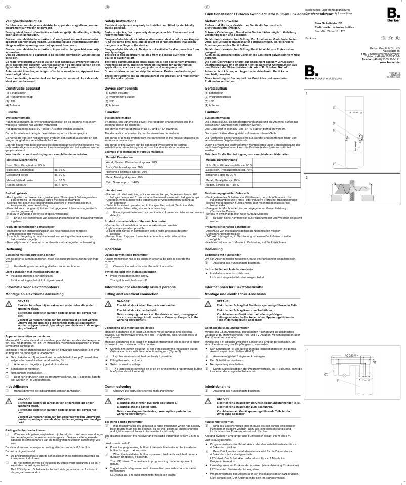 Image de la première page du manuel de l'appareil 125