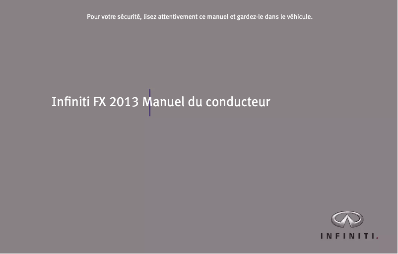 Page 1 of the manual User Manual Infiniti QX70 (2013)