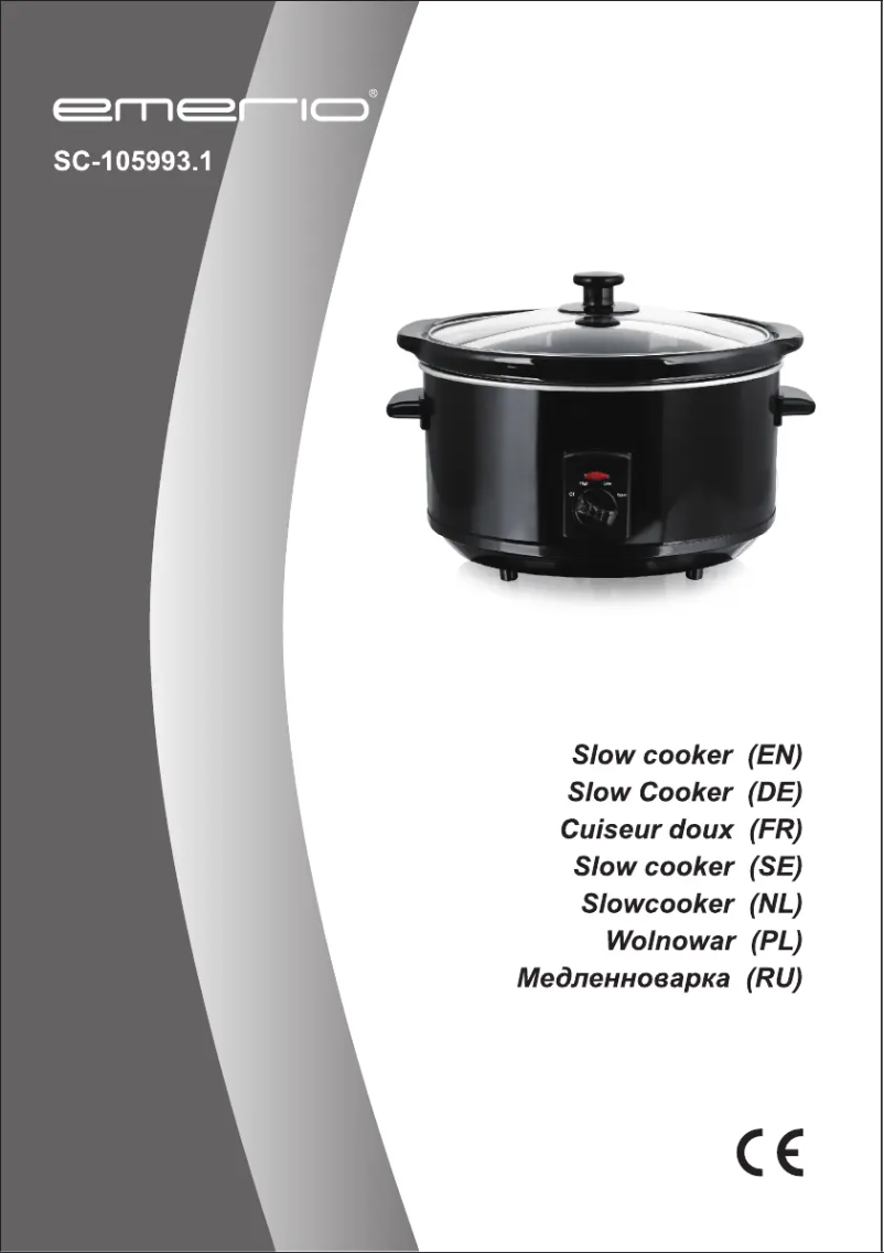 Page 1 de la notice Manuel utilisateur Emerio SC-105993