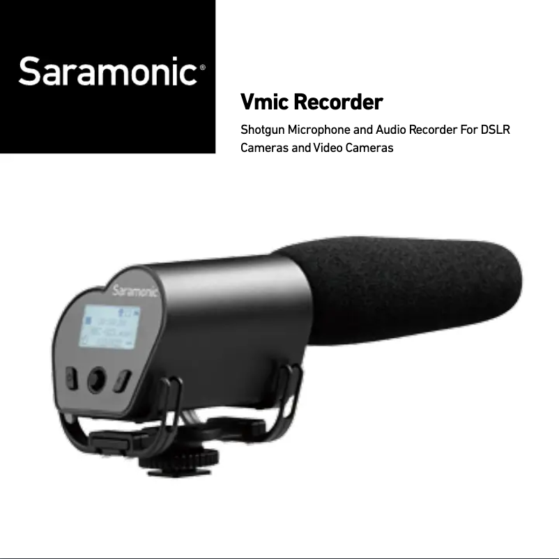 Página 1 del manual Manual de usuario Saramonic Vmic Recorder
