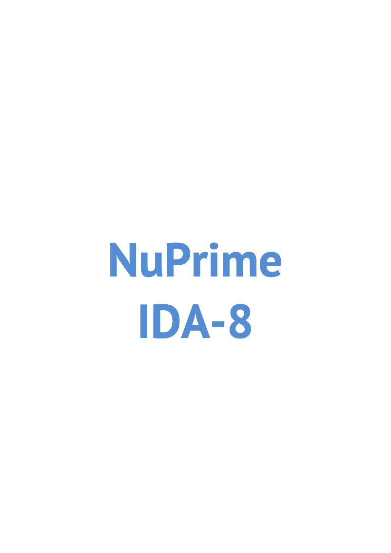 Page n°1 - Manuel utilisateur NuPrime IDA-8