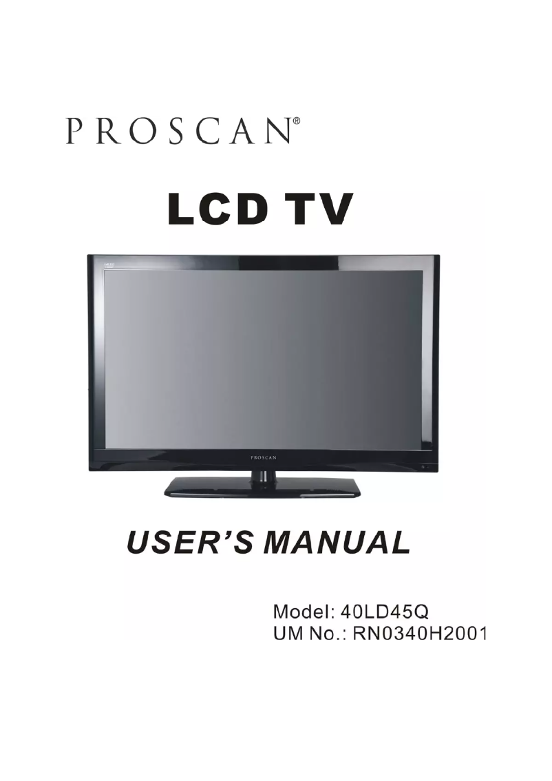 Image de la première page du manuel de l'appareil 40LD45Q