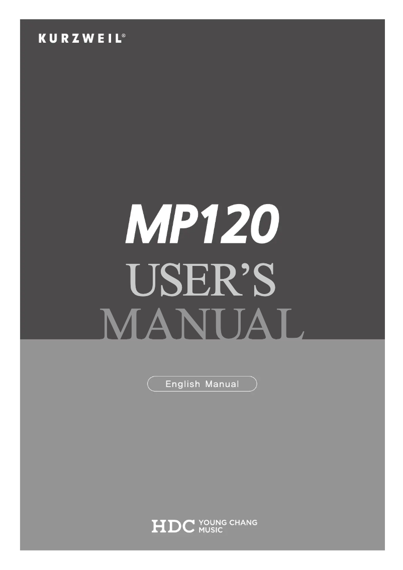 Image de la première page du manuel de l'appareil MP120