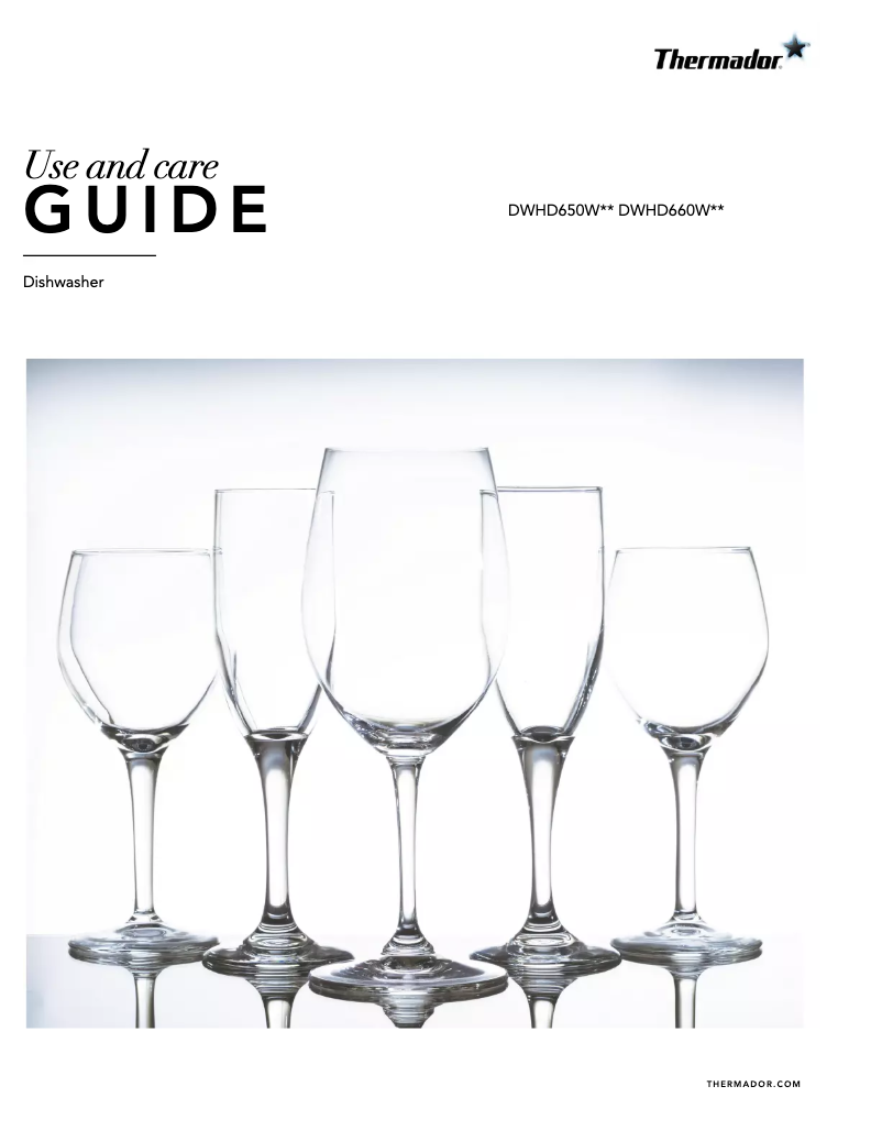 Page n°1 - Manuel utilisateur Thermador DWHD660WFP