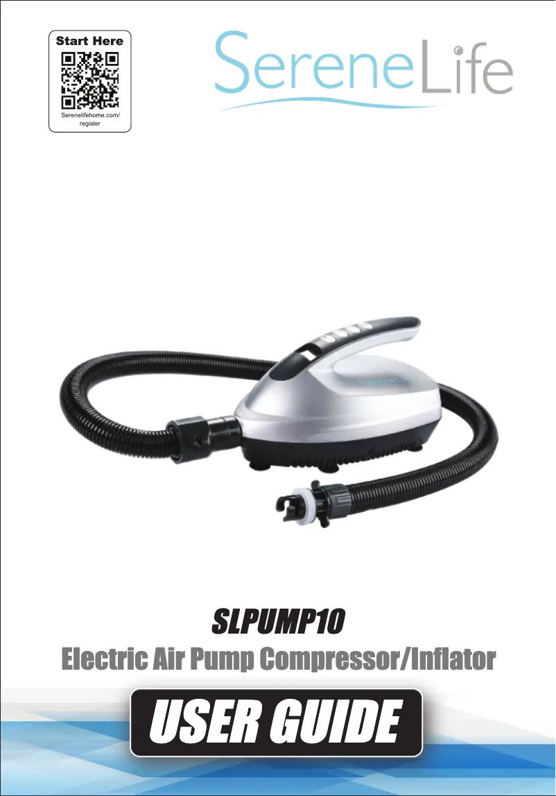 Page 1 de la notice Manuel utilisateur SereneLife SLPUMP10