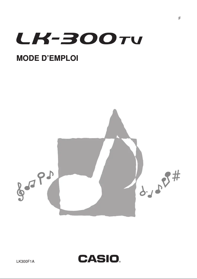 Page n°1 - Manuel utilisateur Casio LK-300TV