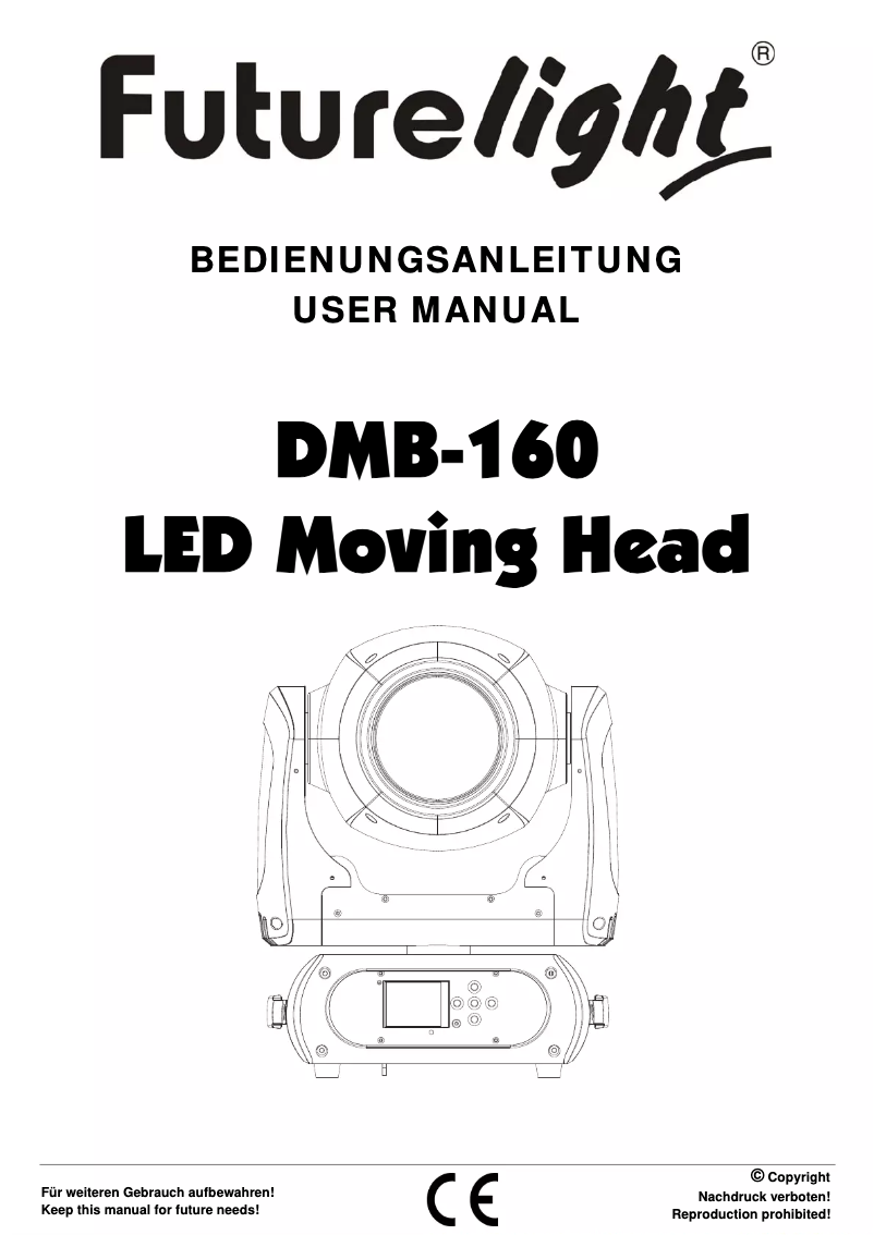 Page n°1 - Manuel utilisateur Futurelight DMB-160