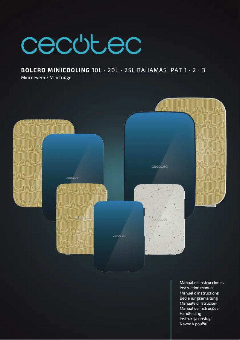 Página 1 del manual Manual de usuario Cecotec Bolero MiniCooling