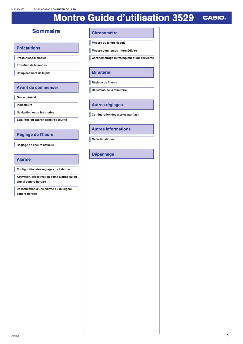 Página 1 del manual Manual de usuario Casio G-Shock DW-6900