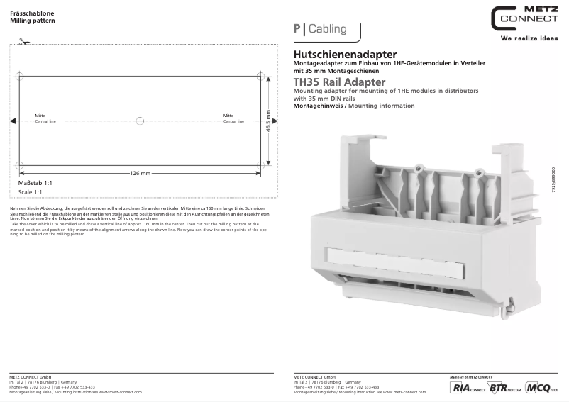 Página 1 del manual Manual de usuario Metz Connect 1308990110-E