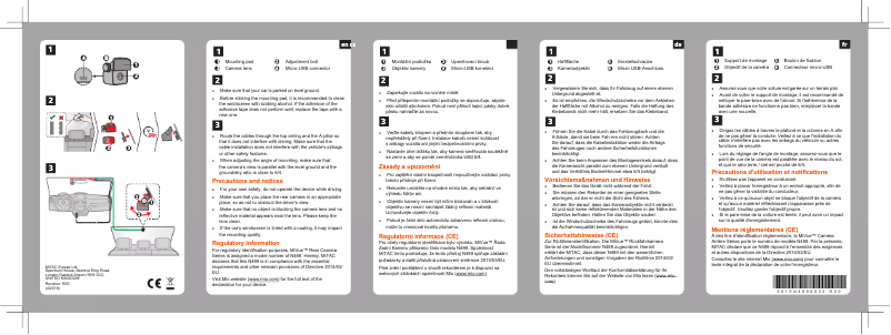 Page 1 de la notice Manuel utilisateur Mio MiVue A30