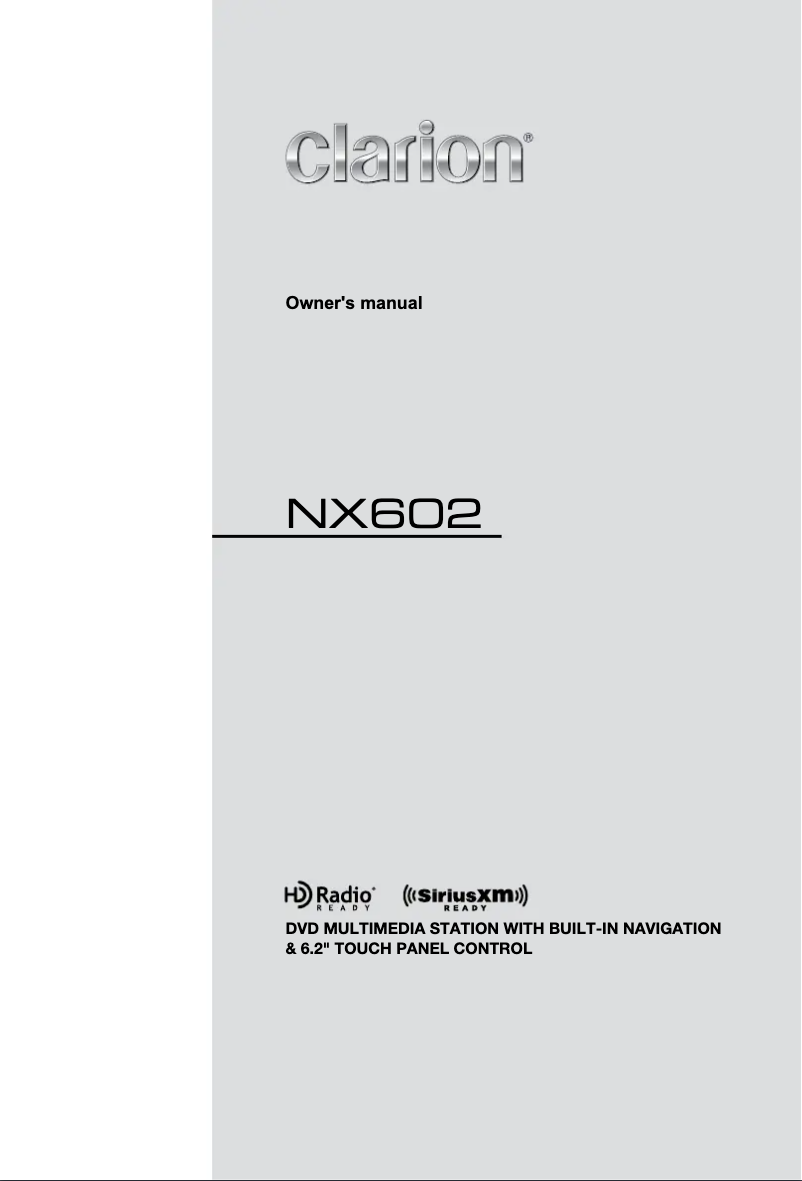 Image de la première page du manuel de l'appareil NX602
