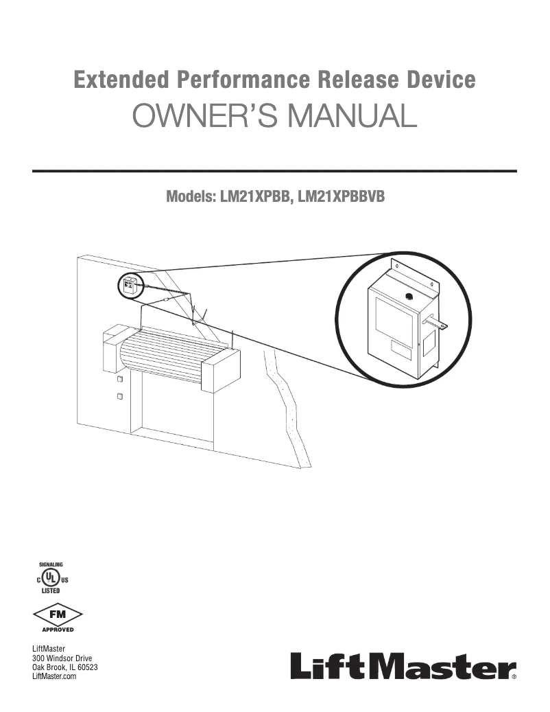 First page image of the manual for LM21XPBB