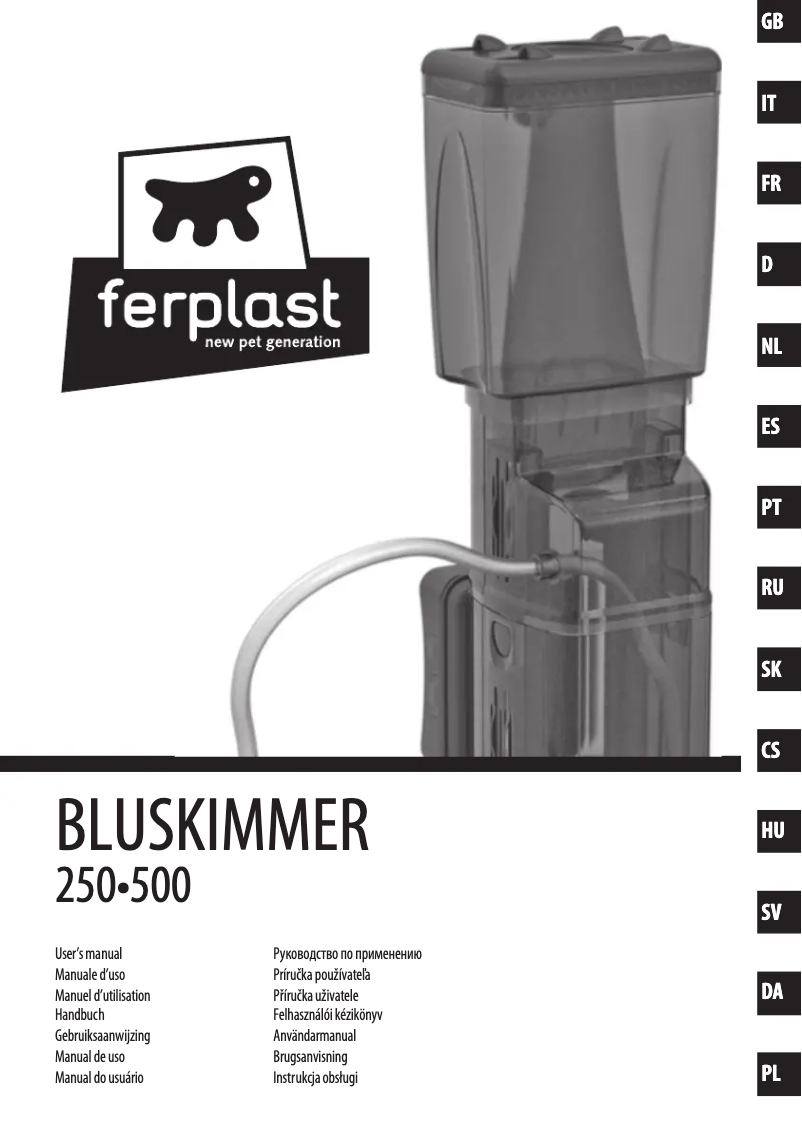 Image de la première page du manuel de l'appareil Bluskimmer