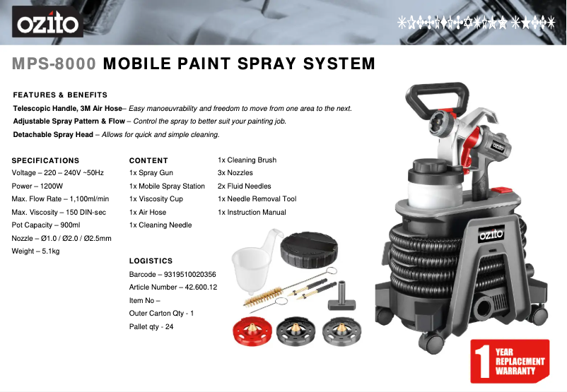 Image de la première page du manuel de l'appareil MPS-8000