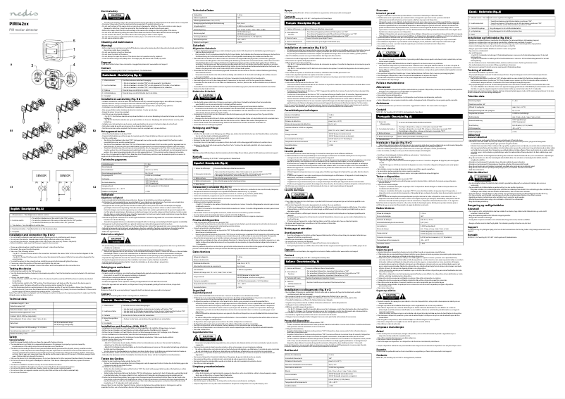 Page n°1 - Manuel utilisateur Nedis PIRII42WT