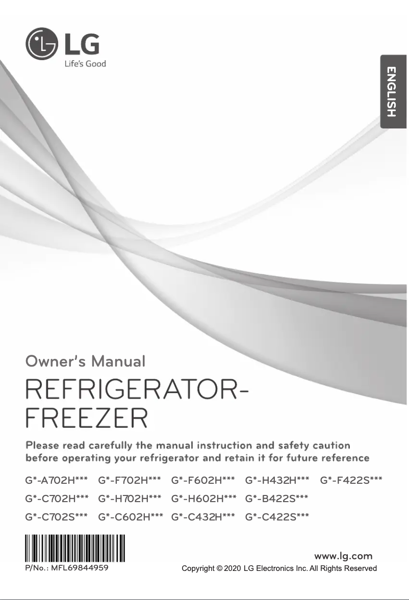 Page 1 de la notice Manuel utilisateur LG GN-A702HMHU