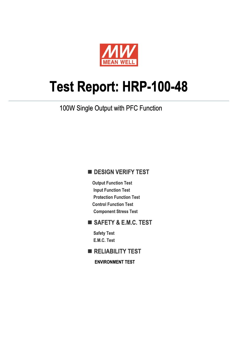 Image de la première page du manuel de l'appareil HRP-100-48