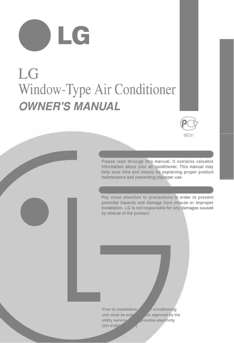 Image de la première page du manuel de l'appareil LWG0761AHG