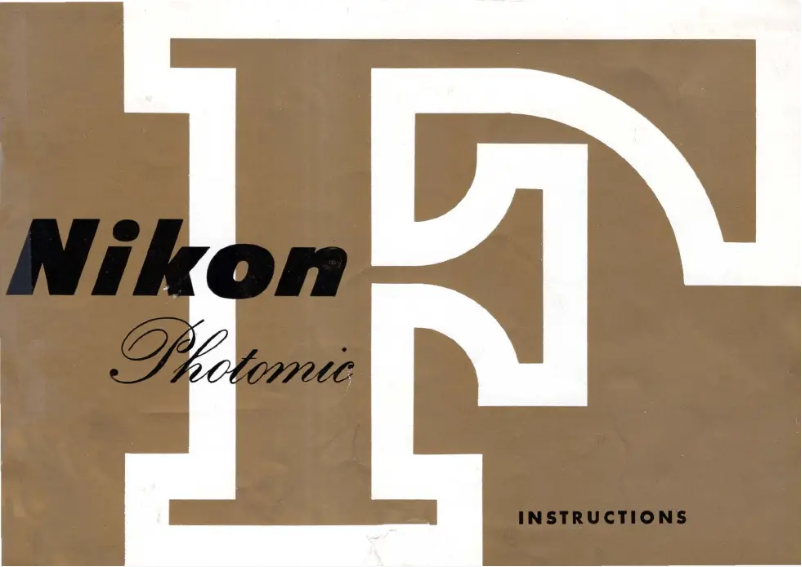 Page n°1 - Manuel utilisateur Nikon F